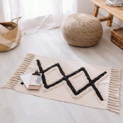 Nordic Cotton Linen Floor Mat